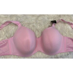 Avenue Fashion Balconette Bra Size 52DD Underwire Wide Strap‎ Pink New